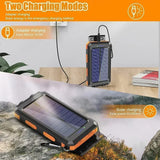 Solar Power Bank – Waterproof, Fast Charging, High-Capacity Powerbank with SOS & LED Light for Outdoor Survival thumbnail 3
