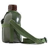 Military-Grade Aluminum Water Bottle with Shoulder Strap – 2L/3L Canteen & Cooking Cup for Hiking & Outdoor Survival thumbnail 1