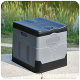 Portable Folding Travel Toilet – Anti-Odor Emergency Potty for Car, Camping, and Outdoor Use (Black/Grey) thumbnail 4