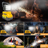 18-LED Portable Work Light – Compatible with Makita, Milwaukee & DeWalt 18V/20V Batteries – 1500LM Spotlight Torch with USB Output thumbnail 39