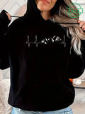 Women's Mountain Graphic Hoodie – Fleece-Lined Pullover for Hiking & Outdoor Adventure thumbnail 5