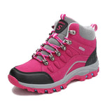 Women’s Outdoor Leather Hiking Boots – Ankle-High, Breathable, Lightweight Trekking Shoes thumbnail 9