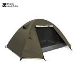 Mobi Garden 3–4 Person Waterproof Camping Tent – Double-Layer, UV & Rain Protection, Lightweight Trekking Shelter thumbnail 1