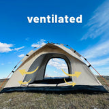 4-Person Automatic Pop-Up Tent – Waterproof & UV-Resistant Shelter for Camping, Fishing & Beach | Pakicetus thumbnail 2