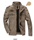 Men’s Plus Size Military Cargo Jacket – Spring & Autumn | Sizes M–6XL | Lightweight, Breathable, Tactical Style thumbnail 14