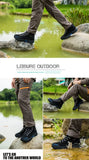 Men’s Waterproof High-Top Hiking & Climbing Shoes – Anti-Slip, Breathable Outdoor Footwear thumbnail 11