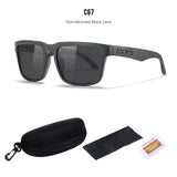 KDEAM Polarized Sunglasses – Unisex Square Frame UV400 Outdoor Eyewear (Red Mirror Lens, Model KD332) thumbnail 56