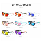 KDEAM Polarized Sunglasses – Unisex Square Frame UV400 Outdoor Eyewear (Red Mirror Lens, Model KD332) thumbnail 6
