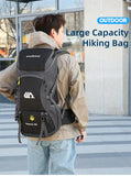 50L Waterproof Hiking Backpack – Large Travel Rucksack with Shoe Compartment thumbnail 8