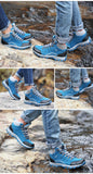 Women’s Outdoor Leather Hiking Boots – Ankle-High, Breathable, Lightweight Trekking Shoes thumbnail 26