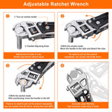 NexTool W4 11-in-1 Multi-Tool – Adjustable Wrench, Pliers, Knife & Saw | Compact Survival Hand Tool thumbnail 4