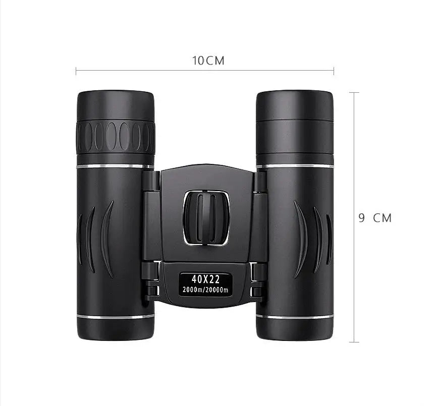 40x22 HD Long Range Binoculars – Compact Folding Telescope with BAK4 FMC Optics (2000M Range)