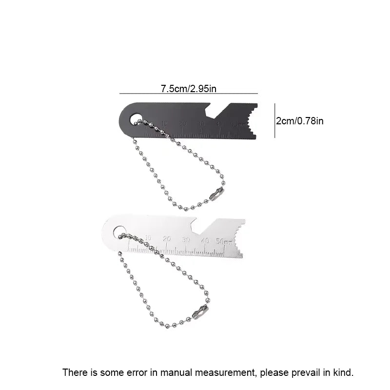 2-Pack Stainless Steel Fire Starter Keychains – Portable Survival Flint & Steel Set
