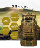 Rilibegan 70L Tactical Hiking Backpack – Camouflage, Waterproof thumbnail 10