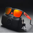 KDEAM Polarized Sunglasses – Unisex Square Frame UV400 Outdoor Eyewear (Red Mirror Lens, Model KD332) thumbnail 24