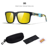 KDEAM Polarized Sunglasses – Unisex Square Frame UV400 Outdoor Eyewear (Red Mirror Lens, Model KD332) thumbnail 61