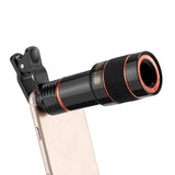 8x–12x Zoom Telephoto Lens for Smartphone – Monocular Optical Telescope with Clip thumbnail 2