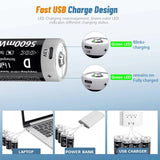 MATOV USB Rechargeable D Size Battery – 1.5V 5600mWh LR20 Lithium-ion D-Cell (2 or 4 Pack) thumbnail 2