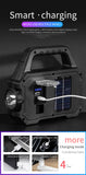 Solar Rechargeable Flashlight – Zoomable Waterproof COB LED Torch & Portable Lantern thumbnail 16