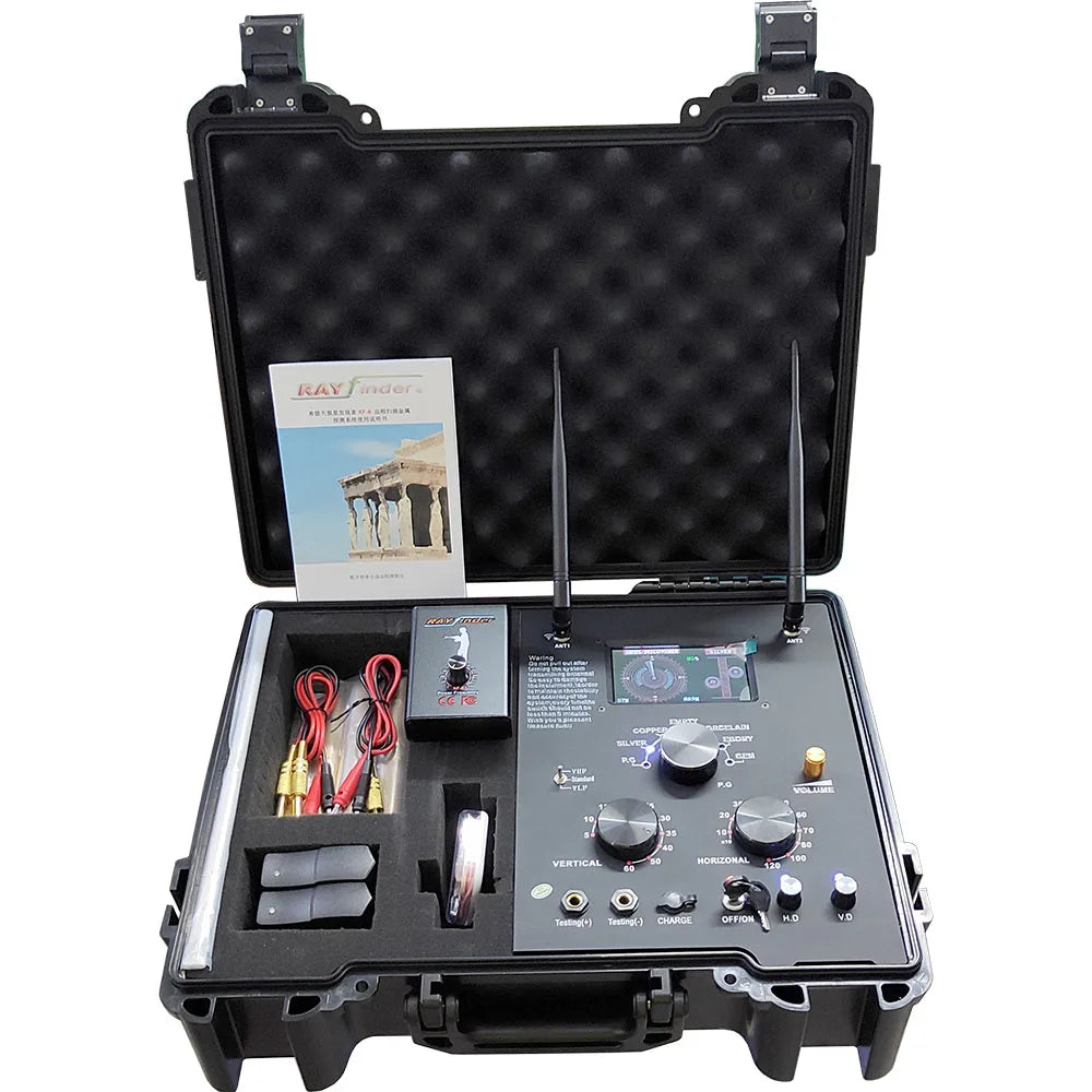Ray Finder Long Range Gold & Diamond Detector – 1000m Range | 50m Depth | LED Display | Pro Mining Tool