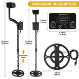 TC-200 Advanced Metal Detector – Adjustable Underground Gold & Metal Tracker with Waterproof Search Coil thumbnail 24