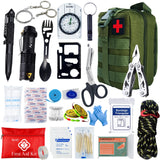 Professional Survival First Aid Kit – 24-in-1 Emergency Gear with Molle Bag | Camping, Hiking, Outdoor Rescue IFAK thumbnail 17