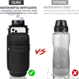 32 oz Motivational Water Bottle with Sleeve – Leakproof BPA-Free Bottle with Straw, Time Marker & Adjustable Strap Carrier (1L) thumbnail 10