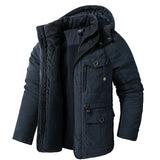 Men’s Hooded Winter Jacket – Thick Lamb Fleece Lining, Multi-Pocket, thumbnail 14