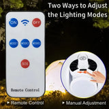 Solar Folding LED Camping Lantern – USB Rechargeable Emergency Light with 5 Modes & Hook (2400mAh, Waterproof, Remote Optional) thumbnail 13