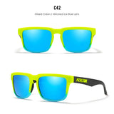 KDEAM Polarized Sunglasses – Unisex Square Frame UV400 Outdoor Eyewear (Red Mirror Lens, Model KD332) thumbnail 25