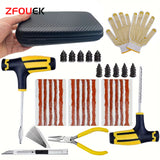 ZFOUEK Tire Repair Kit – Emergency Puncture Plug Tool Set for Car, SUV & Motorcycle Tires (23PCS / 42PCS) thumbnail 1