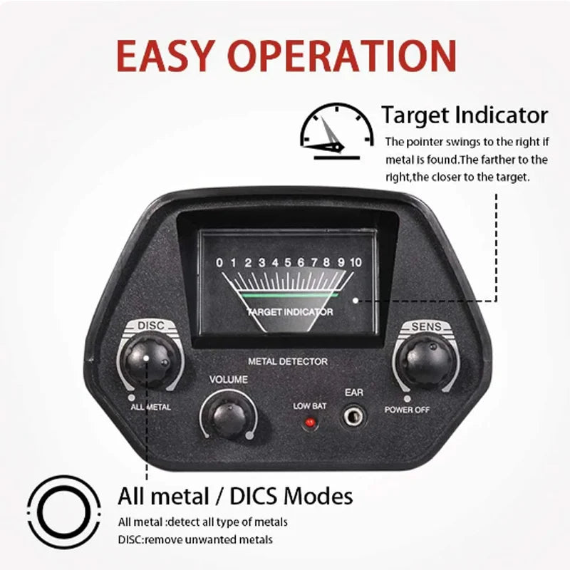 MD4030 Professional Underground Metal Detector – High-Accuracy Gold & Treasure Detection Tool