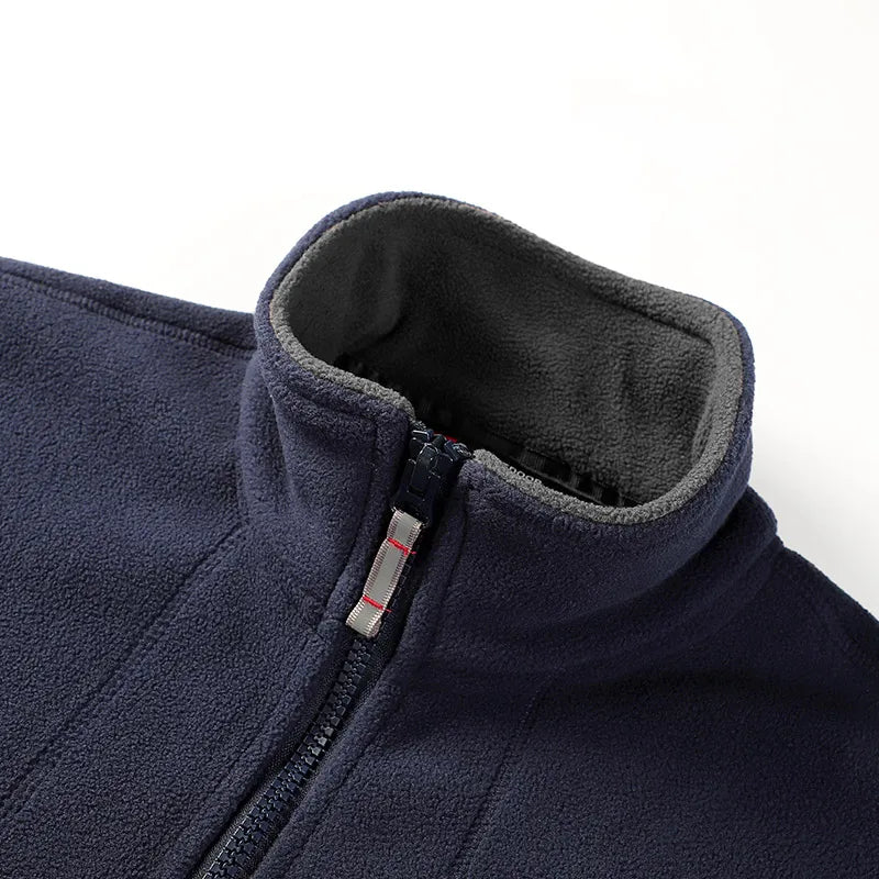 Men’s Thermal Polar Fleece Tactical Jacket – Windproof Outdoor Softshell Coat for Hiking & Survival
