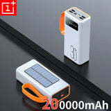ONEPLUS 200,000mAh Solar Power Bank – Built-in Cables, LED Light, Fast Charging, High-Capacity External Battery thumbnail 13