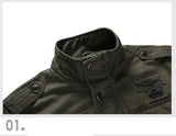 Men’s Plus Size Military Cargo Jacket – Spring & Autumn | Sizes M–6XL | Lightweight, Breathable, Tactical Style thumbnail 17