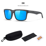KDEAM Polarized Sunglasses – Unisex Square Frame UV400 Outdoor Eyewear (Red Mirror Lens, Model KD332) thumbnail 54