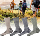 Men’s Merino Wool Thermal Socks – Thickened Winter Hiking & Mountaineering Socks | Breathable, Cushioned, Odor-Resistant thumbnail 1