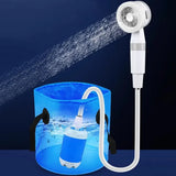 Rechargeable Portable Outdoor Camping Shower – Electric Pump with Digital Display & Accessories (4000mAh Battery) thumbnail 14