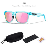 KDEAM Polarized Sunglasses – Unisex Square Frame UV400 Outdoor Eyewear (Red Mirror Lens, Model KD332) thumbnail 65