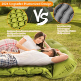 Double Camping Air Mattress with Built-In Pillows – Ultralight Inflatable Sleeping Pad for 2 – Waterproof, Compact & Durable thumbnail 4
