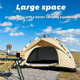 4-Person Automatic Pop-Up Tent – Waterproof & UV-Resistant Shelter for Camping, Fishing & Beach | Pakicetus thumbnail 7