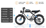 Kickwey K7 1500W Fat Tire Electric Bike – 48V 23Ah Lithium, 46km/h Mountain E-Bike for Adults thumbnail 16