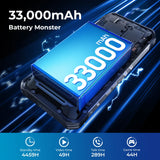 OUKITEL WP100 Titan Rugged Smartphone – 33,000mAh Battery, 200MP Camera, Built-in Projector, 66W Fast Charging, IP68 Waterproof thumbnail 2