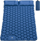 Double Camping Air Mattress with Built-In Pillows – Ultralight Inflatable Sleeping Pad for 2 – Waterproof, Compact & Durable thumbnail 12