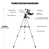BORWOLF 70400 Professional High-Definition Astronomical Telescope – 333X Magnification thumbnail 5