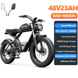 Kickwey K7 1500W Fat Tire Electric Bike – 48V 23Ah Lithium, 46km/h Mountain E-Bike for Adults thumbnail 21