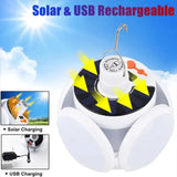 Solar Folding LED Camping Lantern – USB Rechargeable Emergency Light with 5 Modes & Hook (2400mAh, Waterproof, Remote Optional) thumbnail 12