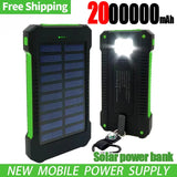 200,000mAh Solar Power Bank – Heavy-Duty Outdoor Backup Charger with Dual USB, LED Flashlight & Compass thumbnail 1