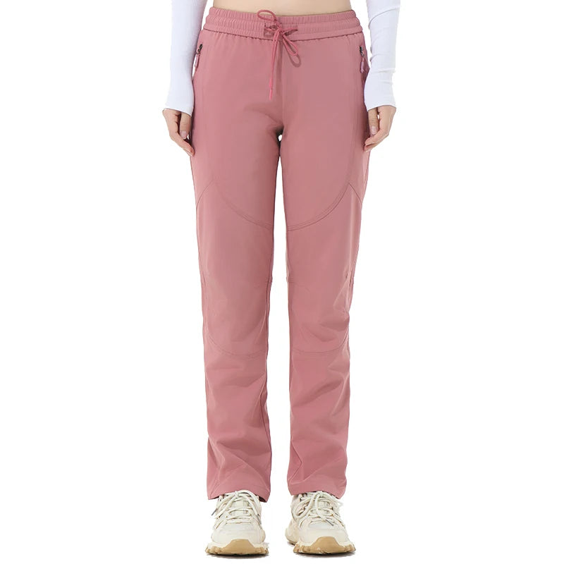 LNGXO Women's Waterproof Hiking Pants – Stretch Cargo Trousers for Trekking, Camping & Outdoor Sports