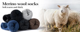 5 Pairs Men’s Merino Wool Hiking Socks – Warm, Moisture-Wicking Winter Crew Socks for Outdoor & Casual Wear (US Size 7–13) thumbnail 8